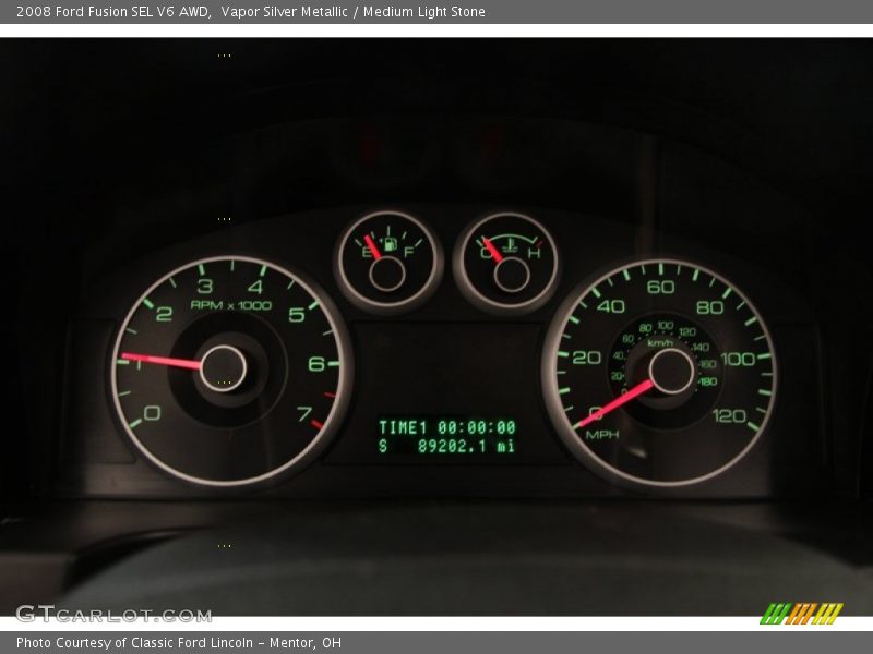 Vapor Silver Metallic / Medium Light Stone 2008 Ford Fusion SEL V6 AWD