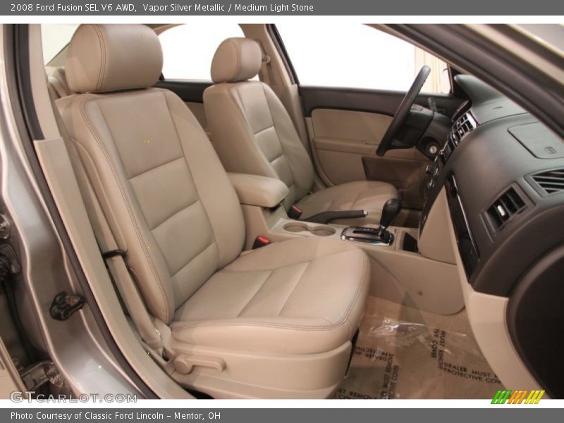 Vapor Silver Metallic / Medium Light Stone 2008 Ford Fusion SEL V6 AWD