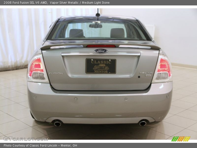 Vapor Silver Metallic / Medium Light Stone 2008 Ford Fusion SEL V6 AWD