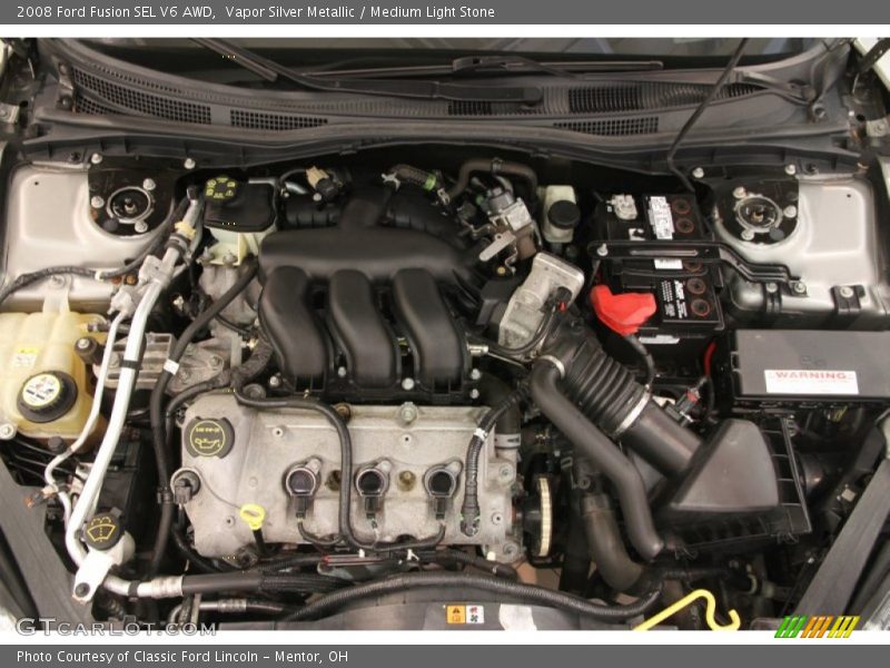 Vapor Silver Metallic / Medium Light Stone 2008 Ford Fusion SEL V6 AWD
