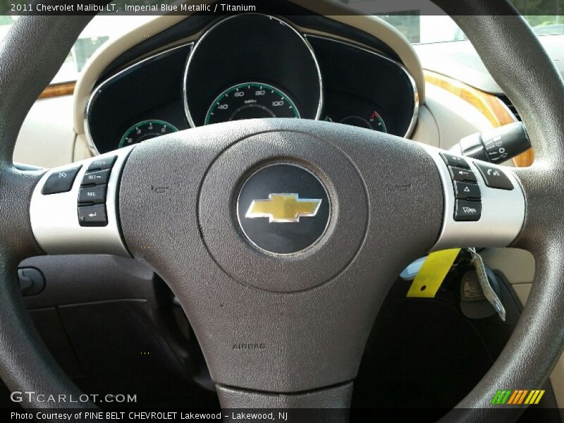 Imperial Blue Metallic / Titanium 2011 Chevrolet Malibu LT