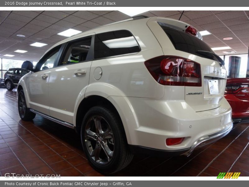 Pearl White Tri-Coat / Black 2016 Dodge Journey Crossroad