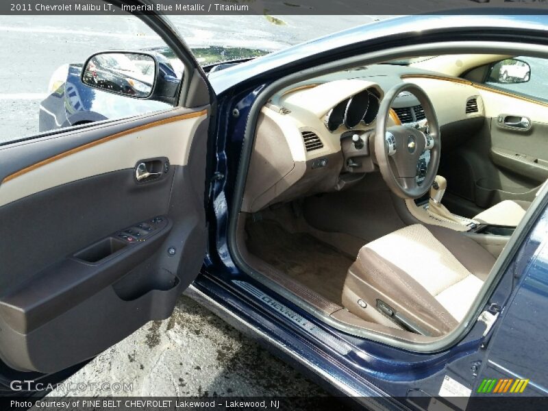 Imperial Blue Metallic / Titanium 2011 Chevrolet Malibu LT
