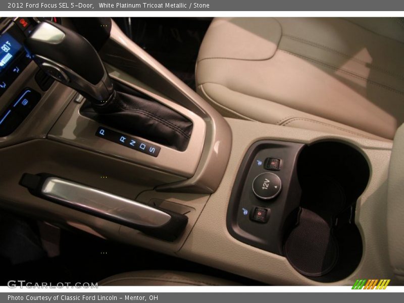 White Platinum Tricoat Metallic / Stone 2012 Ford Focus SEL 5-Door