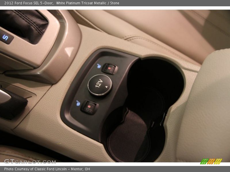 White Platinum Tricoat Metallic / Stone 2012 Ford Focus SEL 5-Door