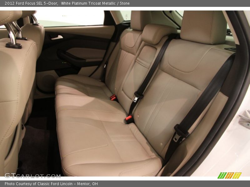 White Platinum Tricoat Metallic / Stone 2012 Ford Focus SEL 5-Door