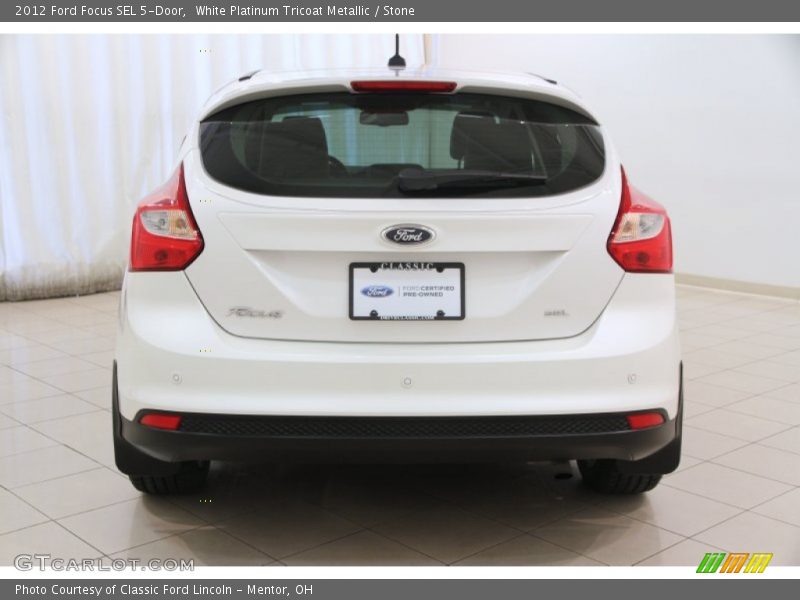 White Platinum Tricoat Metallic / Stone 2012 Ford Focus SEL 5-Door