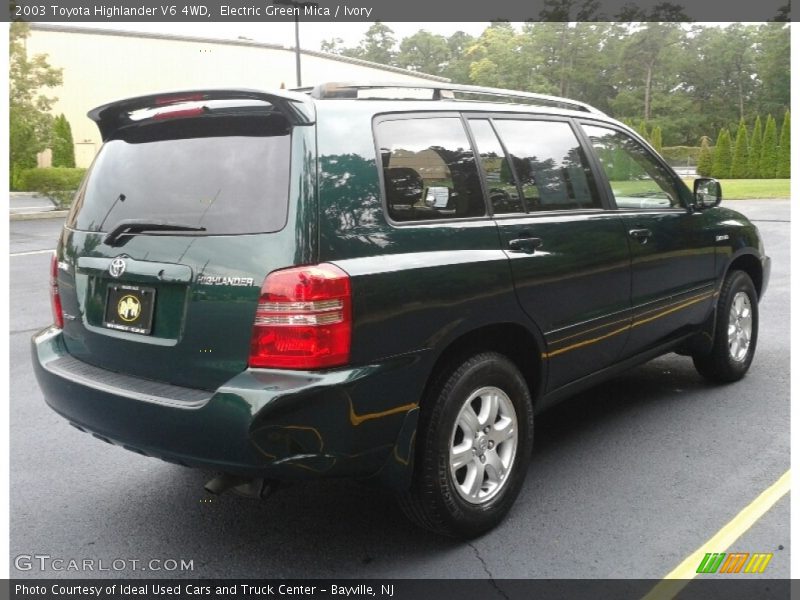 Electric Green Mica / Ivory 2003 Toyota Highlander V6 4WD