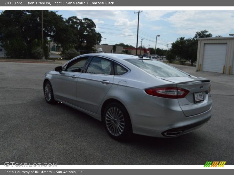 Ingot Silver Metallic / Charcoal Black 2015 Ford Fusion Titanium