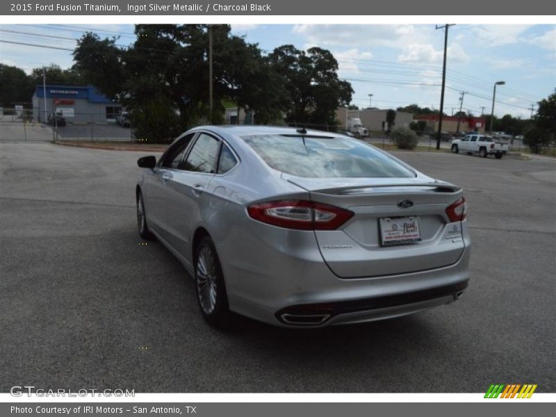 Ingot Silver Metallic / Charcoal Black 2015 Ford Fusion Titanium
