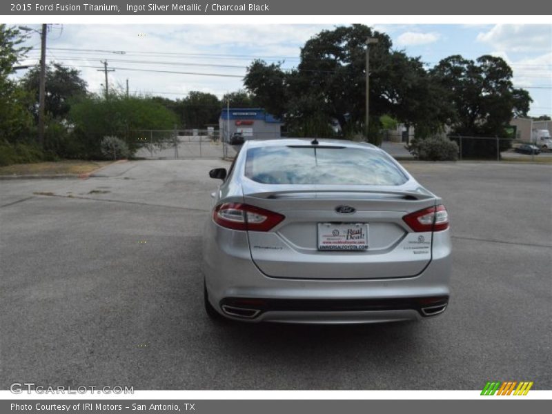 Ingot Silver Metallic / Charcoal Black 2015 Ford Fusion Titanium
