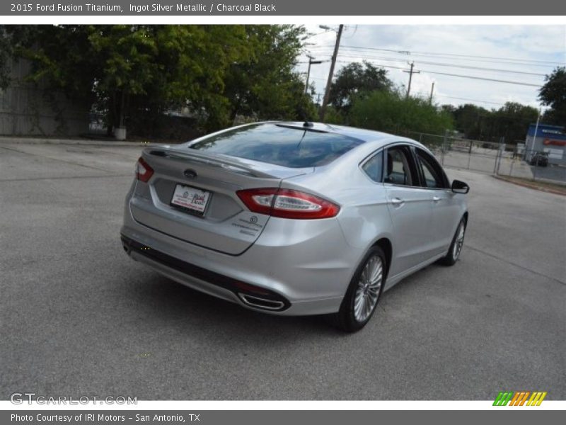 Ingot Silver Metallic / Charcoal Black 2015 Ford Fusion Titanium