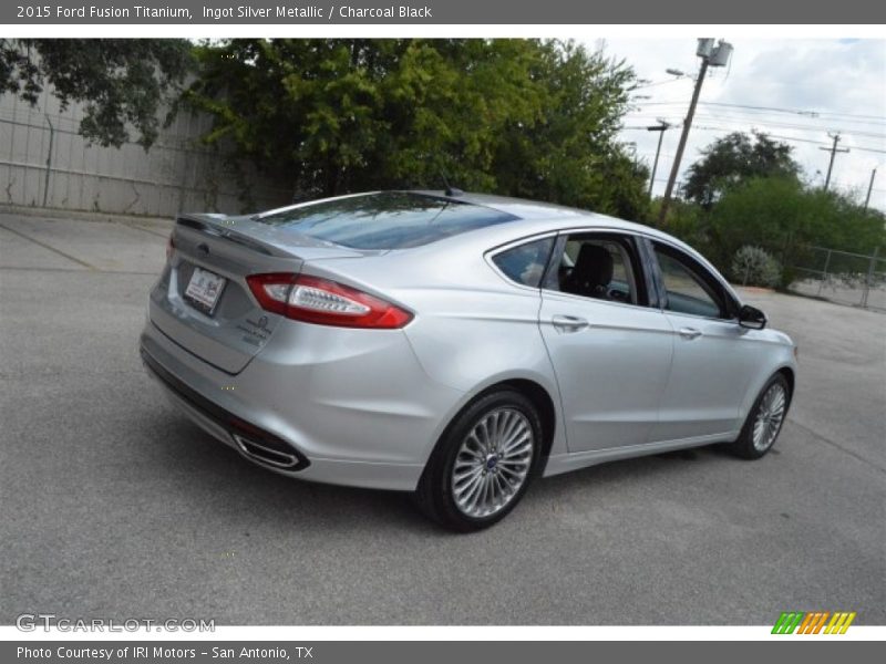 Ingot Silver Metallic / Charcoal Black 2015 Ford Fusion Titanium