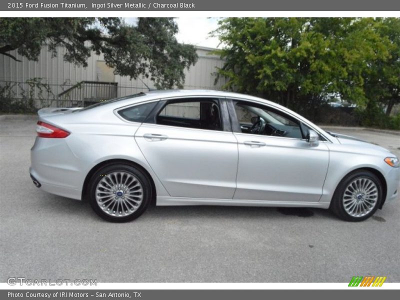 Ingot Silver Metallic / Charcoal Black 2015 Ford Fusion Titanium