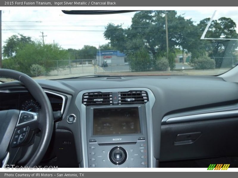 Ingot Silver Metallic / Charcoal Black 2015 Ford Fusion Titanium