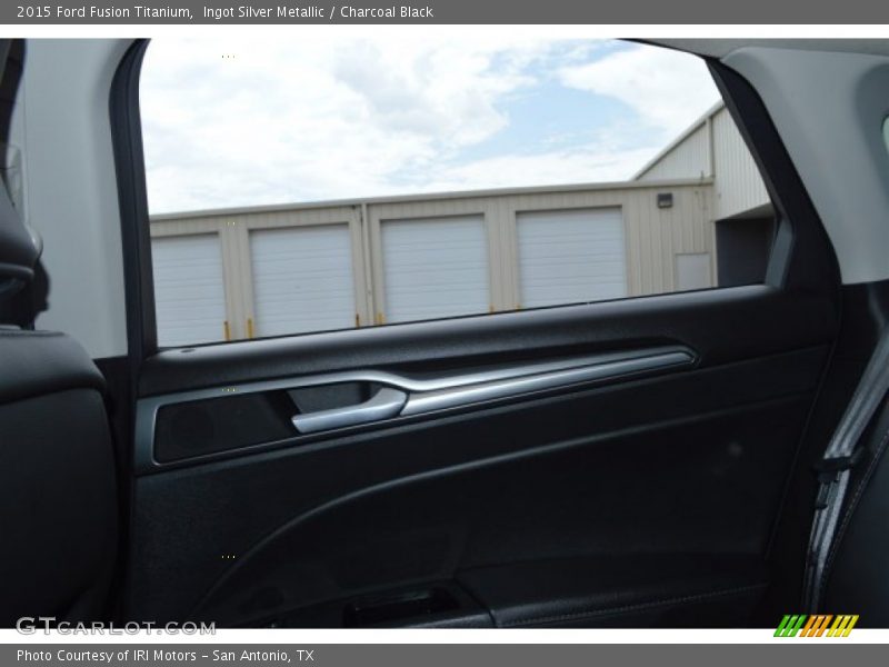 Ingot Silver Metallic / Charcoal Black 2015 Ford Fusion Titanium