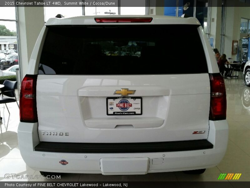 Summit White / Cocoa/Dune 2015 Chevrolet Tahoe LT 4WD