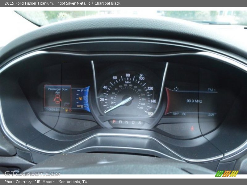 Ingot Silver Metallic / Charcoal Black 2015 Ford Fusion Titanium