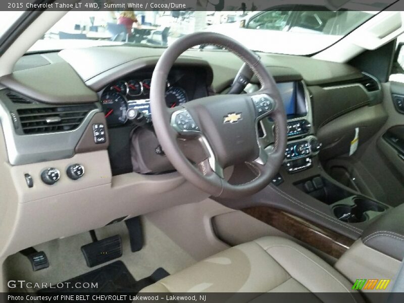 Summit White / Cocoa/Dune 2015 Chevrolet Tahoe LT 4WD