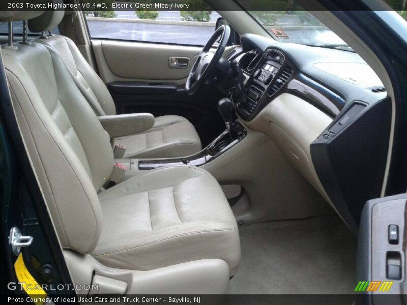 Electric Green Mica / Ivory 2003 Toyota Highlander V6 4WD