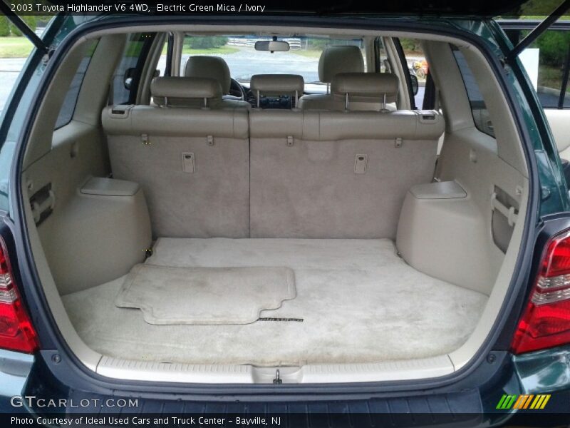 Electric Green Mica / Ivory 2003 Toyota Highlander V6 4WD