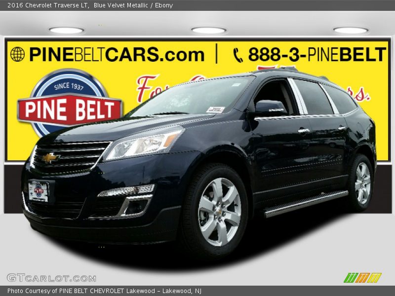 Blue Velvet Metallic / Ebony 2016 Chevrolet Traverse LT
