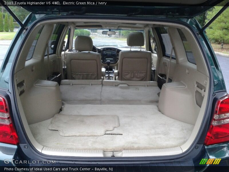 Electric Green Mica / Ivory 2003 Toyota Highlander V6 4WD