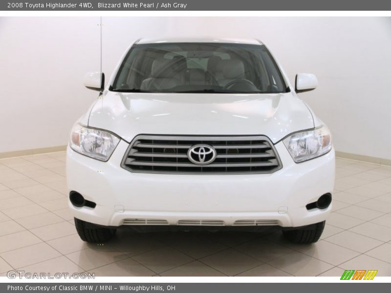 Blizzard White Pearl / Ash Gray 2008 Toyota Highlander 4WD