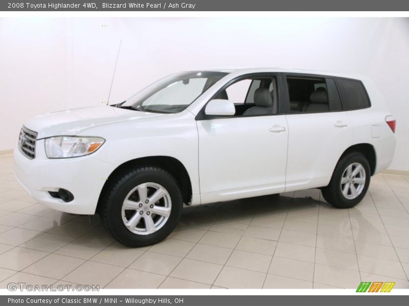 Blizzard White Pearl / Ash Gray 2008 Toyota Highlander 4WD