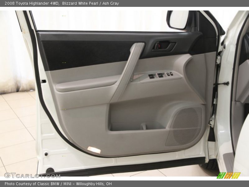 Blizzard White Pearl / Ash Gray 2008 Toyota Highlander 4WD