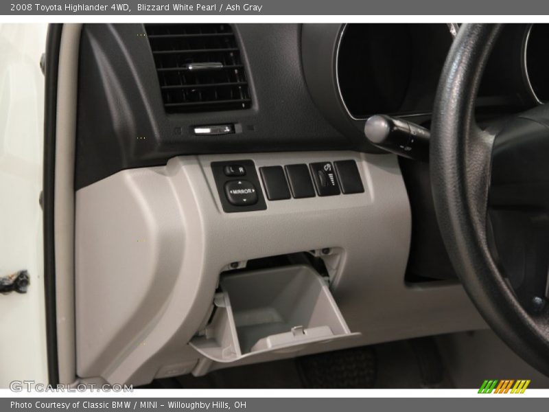 Blizzard White Pearl / Ash Gray 2008 Toyota Highlander 4WD