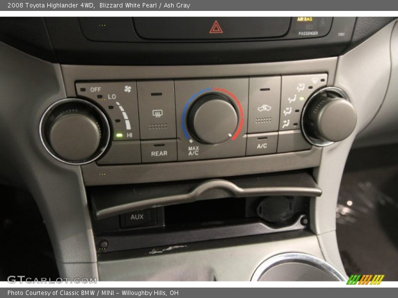Blizzard White Pearl / Ash Gray 2008 Toyota Highlander 4WD