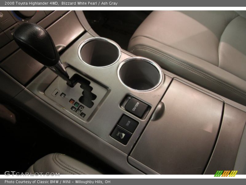 Blizzard White Pearl / Ash Gray 2008 Toyota Highlander 4WD