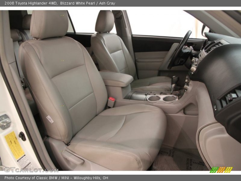 Blizzard White Pearl / Ash Gray 2008 Toyota Highlander 4WD