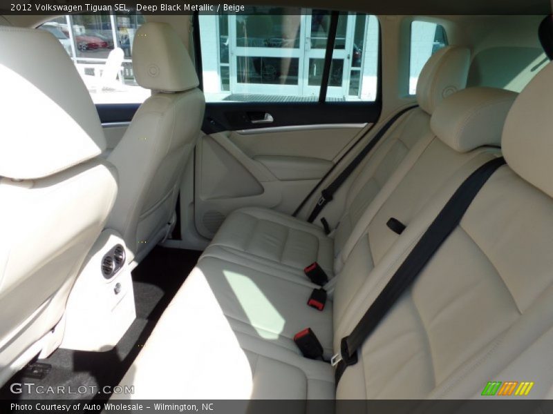 Deep Black Metallic / Beige 2012 Volkswagen Tiguan SEL