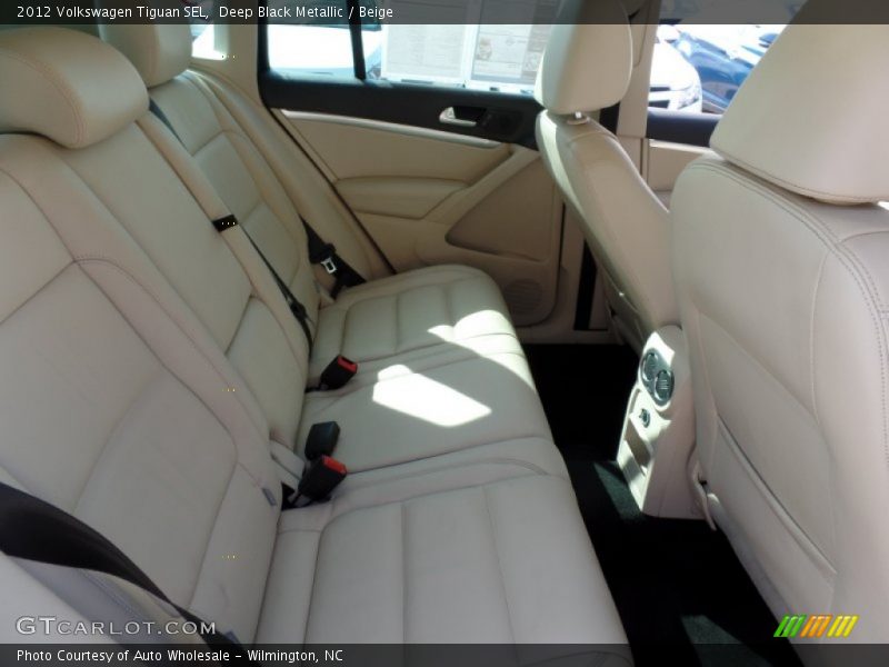 Deep Black Metallic / Beige 2012 Volkswagen Tiguan SEL