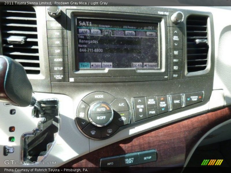 Predawn Gray Mica / Light Gray 2011 Toyota Sienna Limited