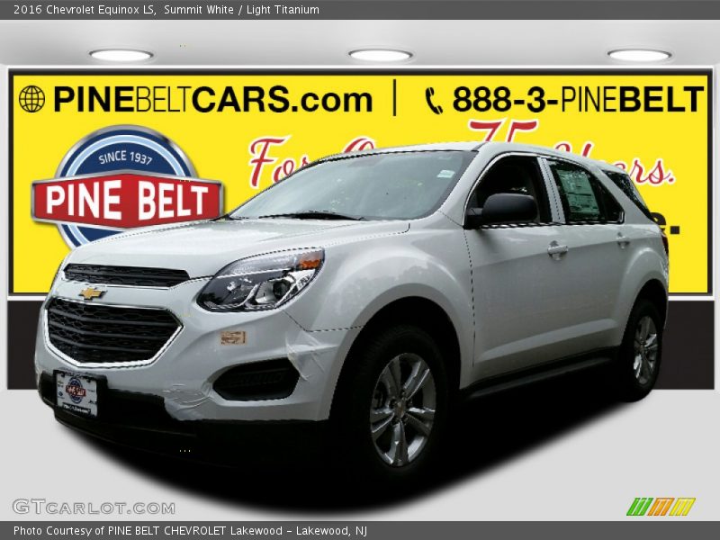 Summit White / Light Titanium 2016 Chevrolet Equinox LS