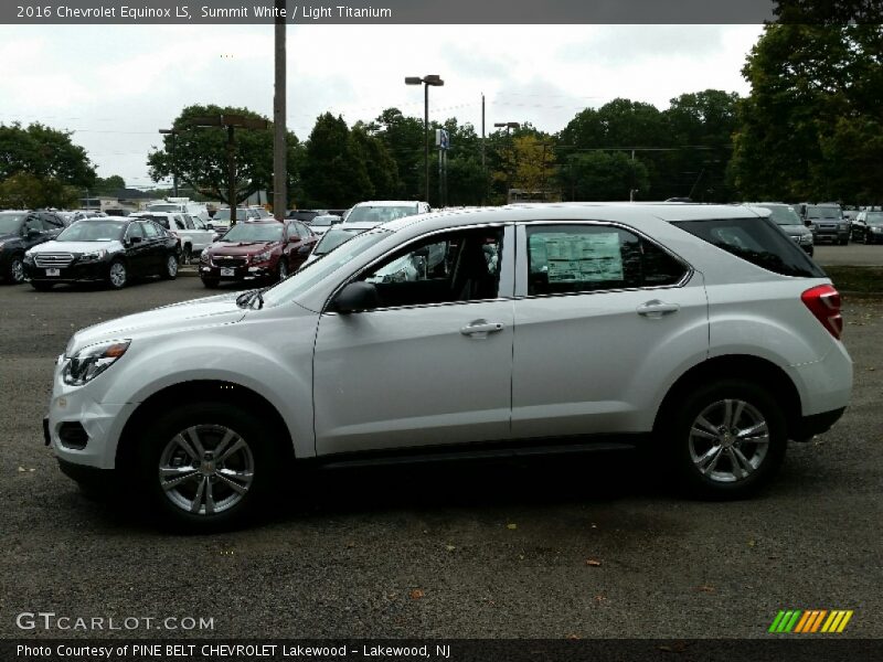 Summit White / Light Titanium 2016 Chevrolet Equinox LS
