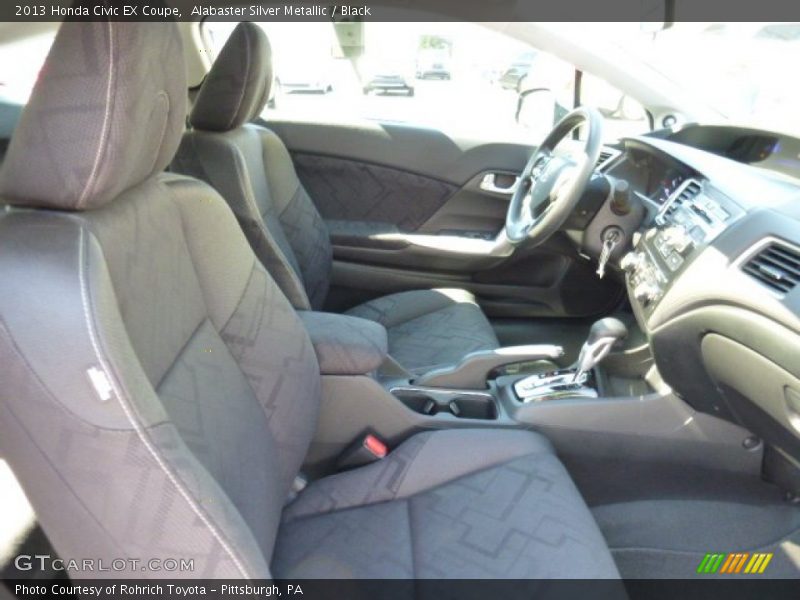 Alabaster Silver Metallic / Black 2013 Honda Civic EX Coupe