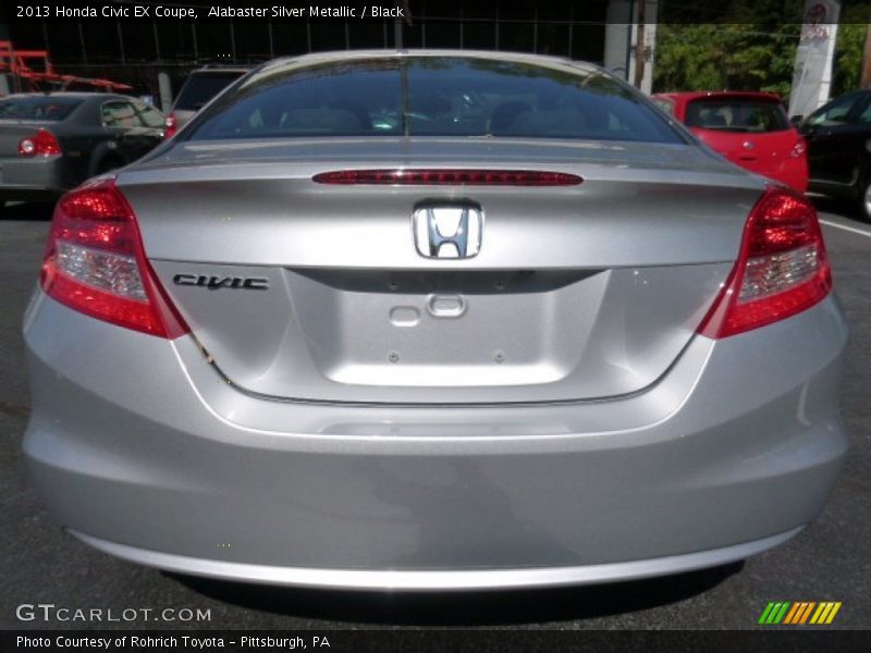 Alabaster Silver Metallic / Black 2013 Honda Civic EX Coupe