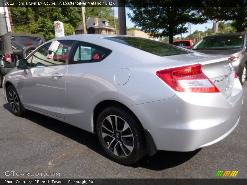 Alabaster Silver Metallic / Black 2013 Honda Civic EX Coupe