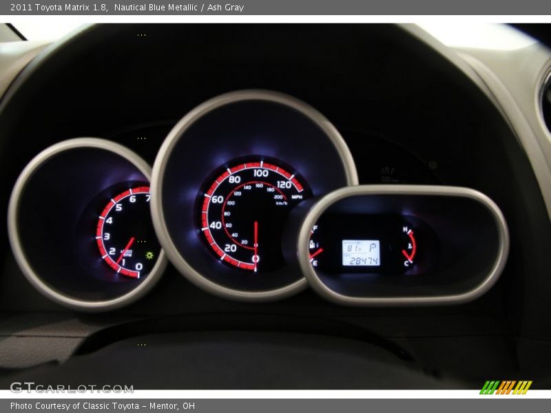 Nautical Blue Metallic / Ash Gray 2011 Toyota Matrix 1.8