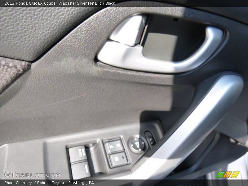 Alabaster Silver Metallic / Black 2013 Honda Civic EX Coupe