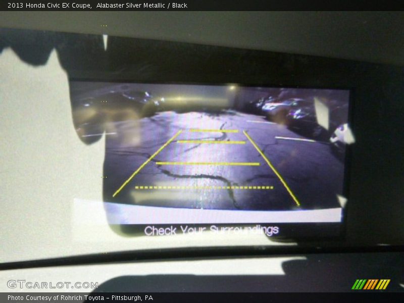 Alabaster Silver Metallic / Black 2013 Honda Civic EX Coupe