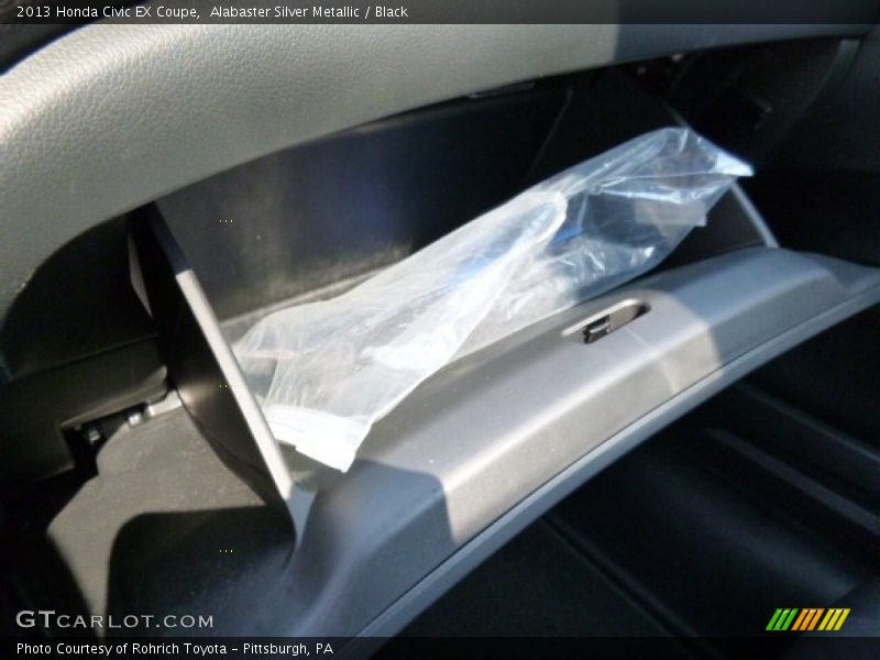Alabaster Silver Metallic / Black 2013 Honda Civic EX Coupe