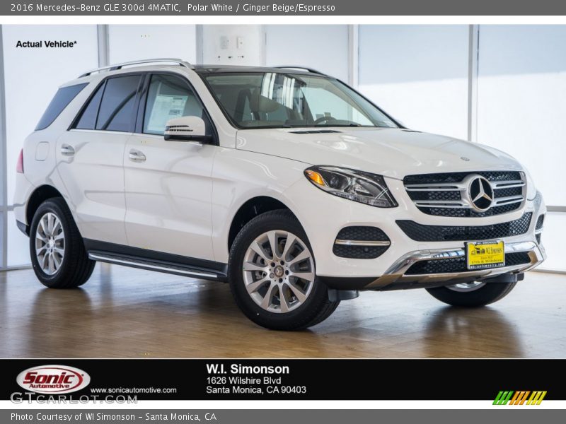 Polar White / Ginger Beige/Espresso 2016 Mercedes-Benz GLE 300d 4MATIC