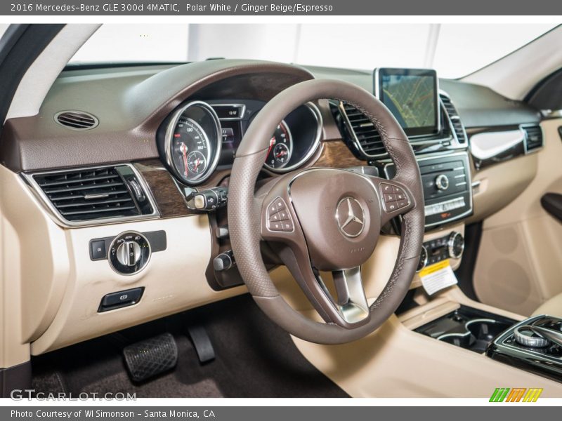 Dashboard of 2016 GLE 300d 4MATIC