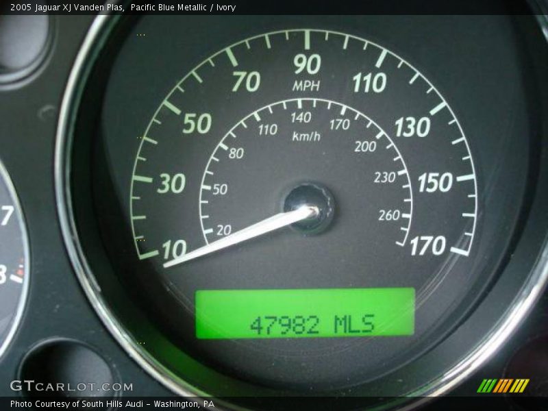 Pacific Blue Metallic / Ivory 2005 Jaguar XJ Vanden Plas