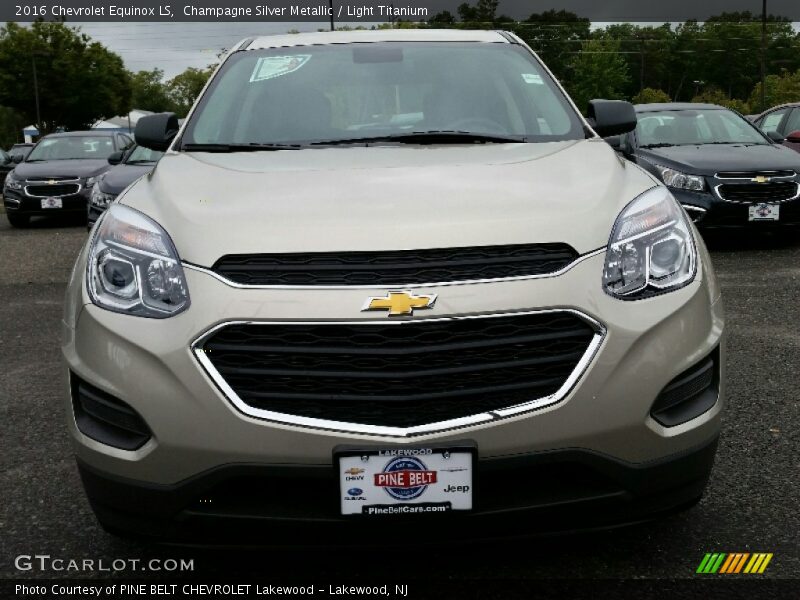 Champagne Silver Metallic / Light Titanium 2016 Chevrolet Equinox LS